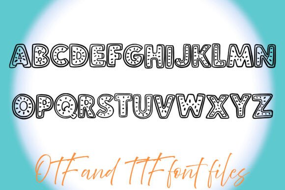 Citrus Fruit Font PNG with transparent background - Preview 1