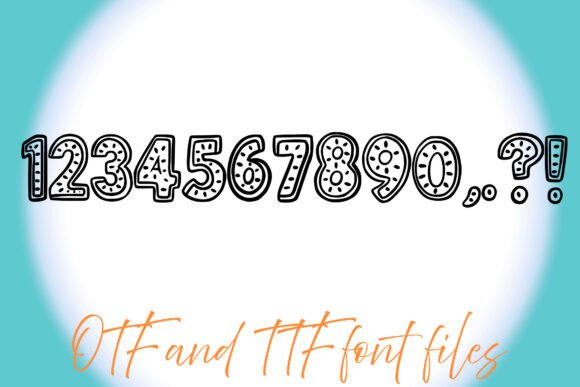 Citrus Fruit Font PNG with transparent background - Preview 2
