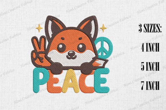 Cute Hippie Fox Peace