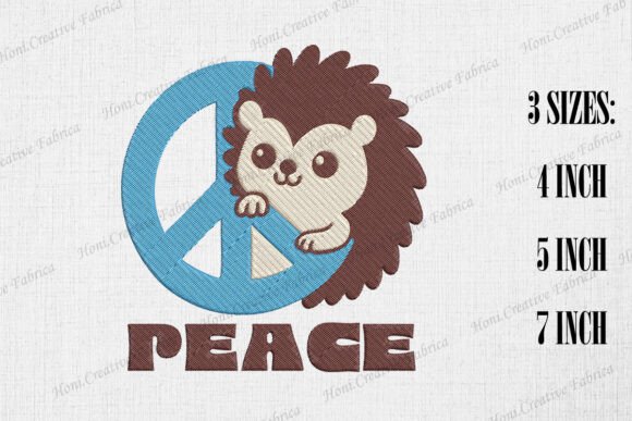 Cute Hippie Hedgehog Peace