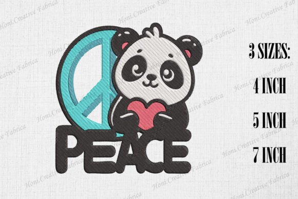 Cute Hippie Panda Peace