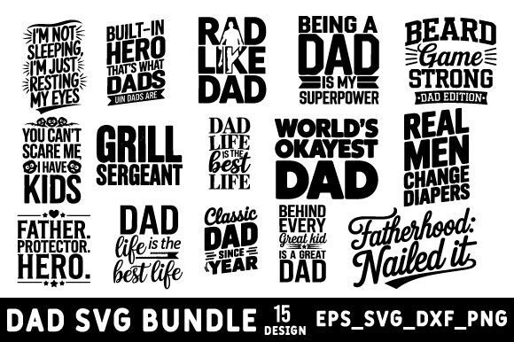 DAD SVG Design Bundle,