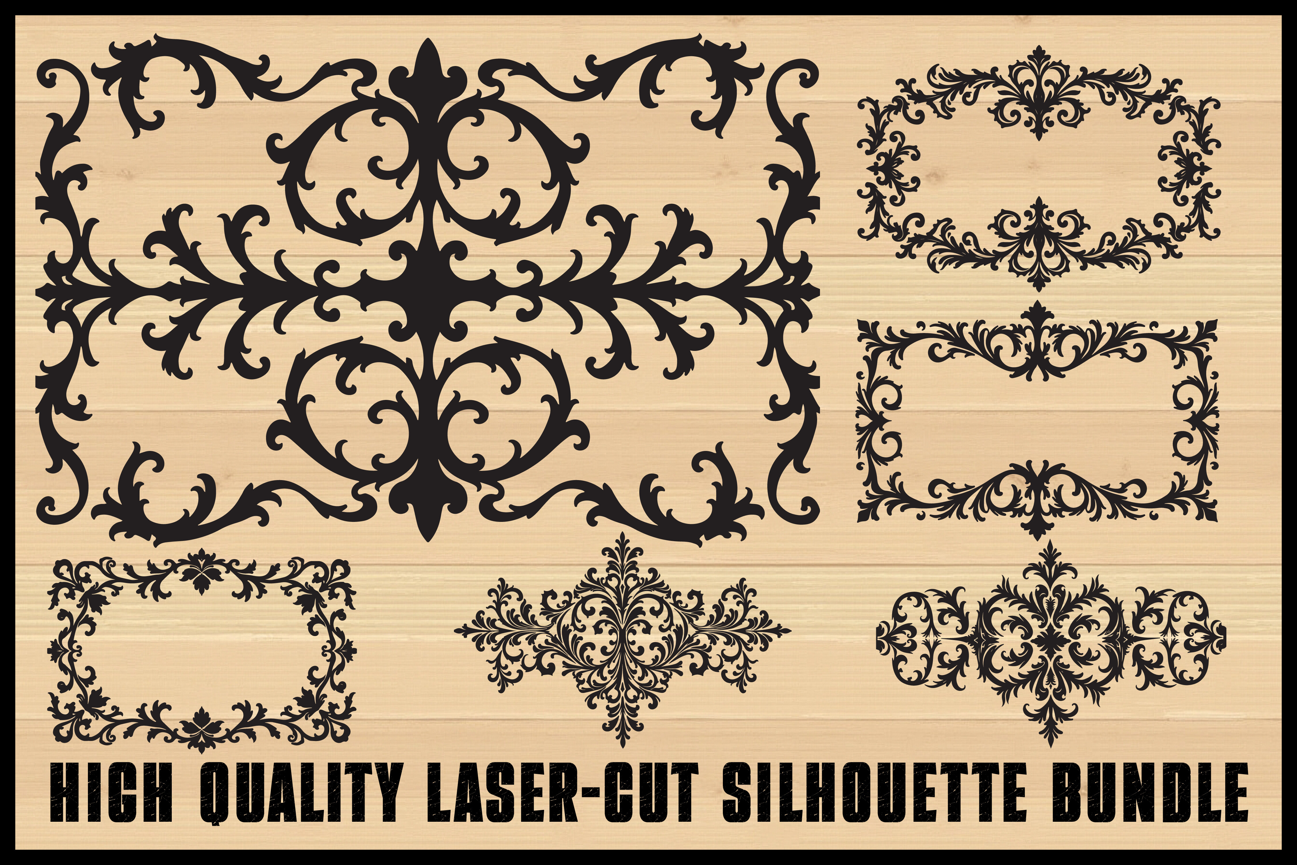 Elegant Ornamental Frame Bundle