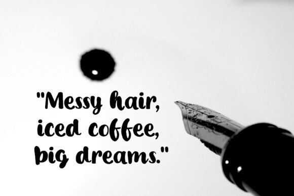 Inky Whirl Font font preview - 1