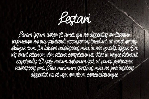 Lestari Font PNG with transparent background - Preview 2