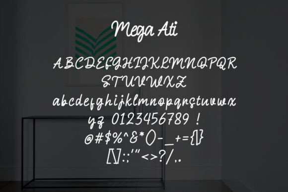 Mega Ati Font font preview - 1