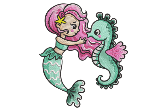 Mermaid and Seahorse