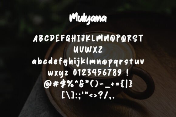 Mulyana Font PNG with transparent background - Preview 1