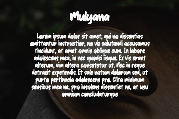 Mulyana Font PNG with transparent background - Preview 2