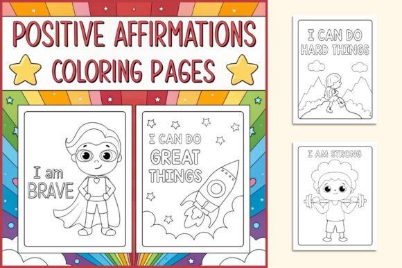 Positive Affirmations Coloring Pages