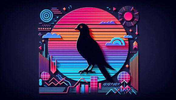 A Retro 80s Synthwave Design Featuring T