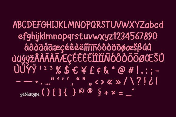 Best Berry Font PNG with transparent background - Preview 4
