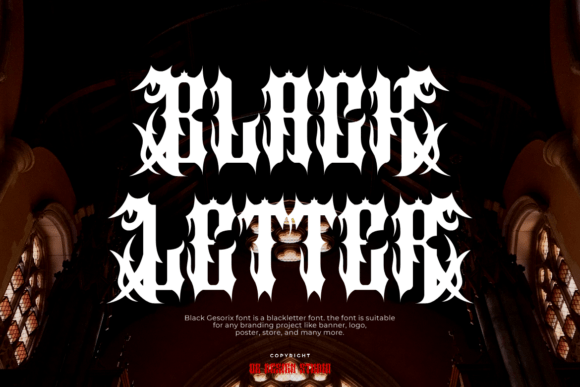 Black Gesorix Font - Preview 1