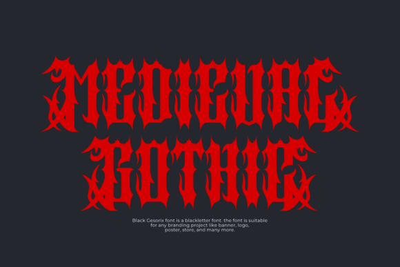 Black Gesorix Font - Preview 2