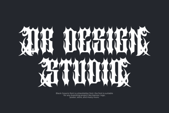 Black Gesorix Font - Preview 3
