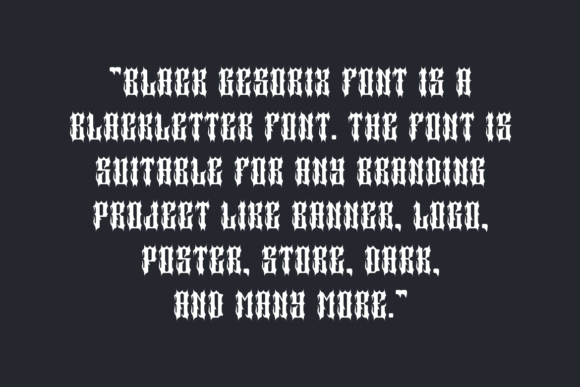 Black Gesorix Font - Preview 4