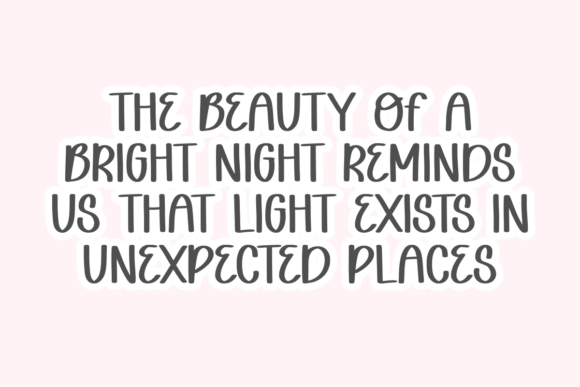 Bright Night Font - Preview 1