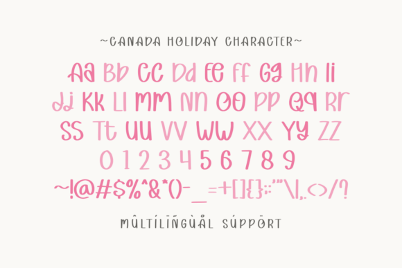 Canada Holiday Font - Preview 2
