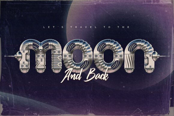 Chromo Robo Font PNG with transparent background - Preview 3