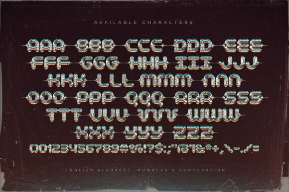Chromo Robo Font PNG with transparent background - Preview 4