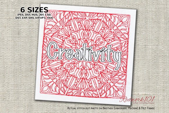 Creativity Word Lineart Design