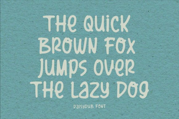 Daisydub Font - Preview 2