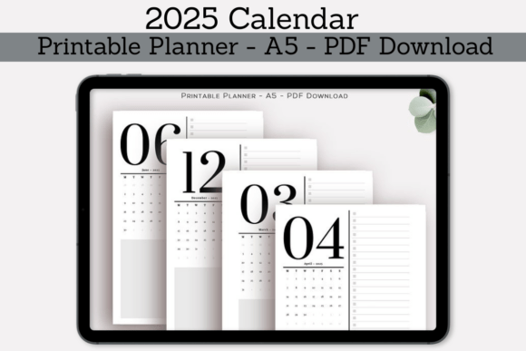 Digital Printable Calendar 2025