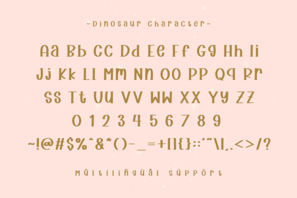 Dinosaurs Font - Preview 2