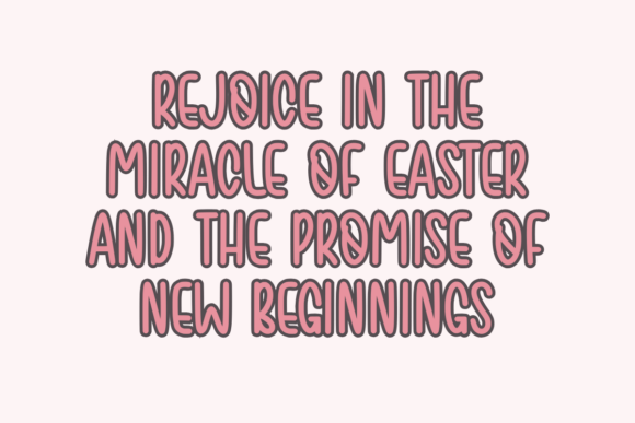 Easter Clipart Font - Preview 1