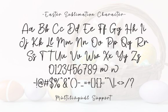 Easter Sublimation Font - Preview 5