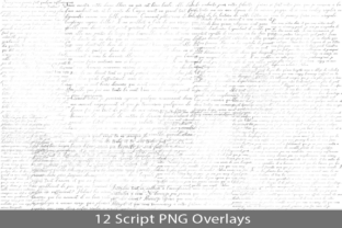 French lit script PNG overlays