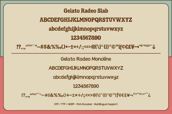 Gelato Rodeo Font - Preview 1