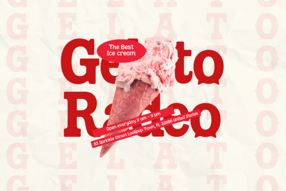 Gelato Rodeo Font - Preview 4