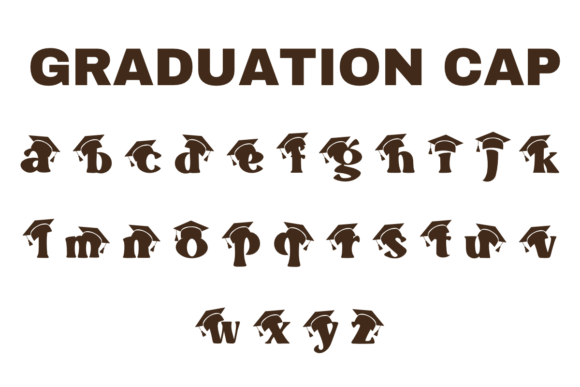 Graduation Cap Font - Preview 2