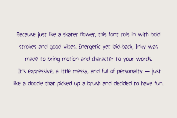 Inky Font - Preview 1