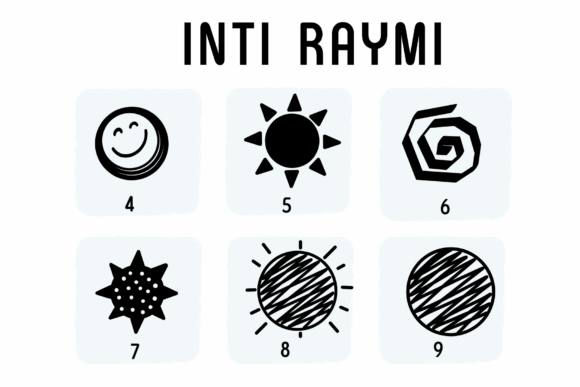 Inti Raymi Font PNG with transparent background - Preview 3