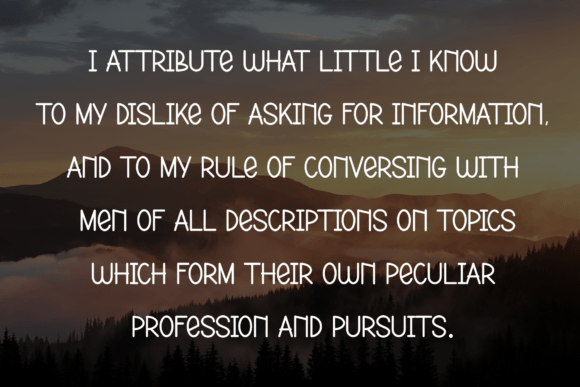 Magic Sunset Font PNG with transparent background - Preview 5