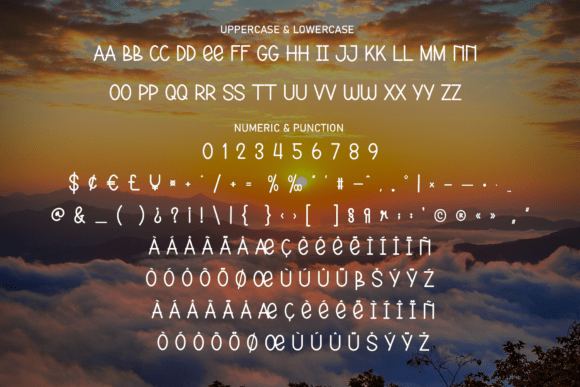 Magic Sunset Font PNG with transparent background - Preview 6