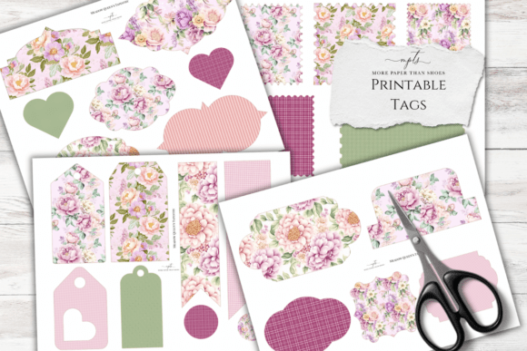 Meadow Queen’s Tapestry Printable Tags Graphic Crafts By More Paper Than Shoes