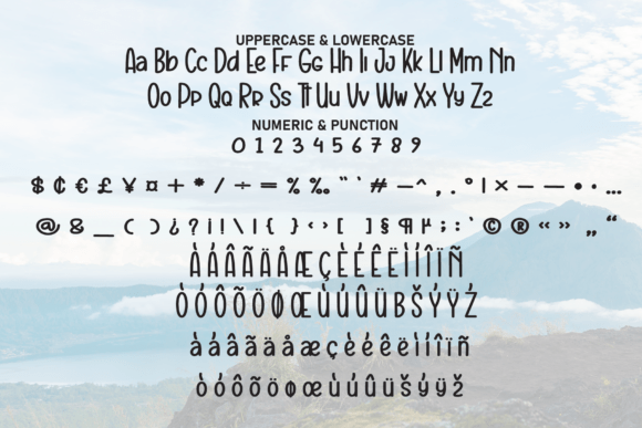 Monday Mountain Font PNG with transparent background - Preview 6