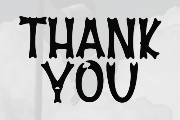 Night Ghoost Font PNG with transparent background - Preview 1