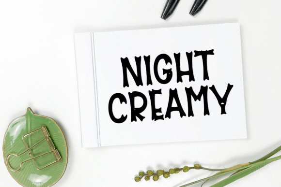 Night Ghoost Font PNG with transparent background - Preview 4