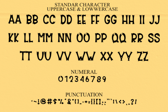 Night Ghoost Font PNG with transparent background - Preview 6