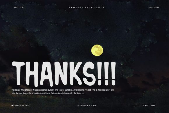 Nostalgic Ameghena Font PNG with transparent background - Preview 5