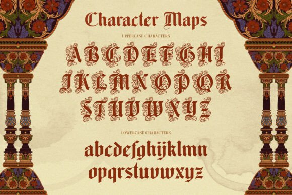 Old Master Font PNG with transparent background - Preview 2
