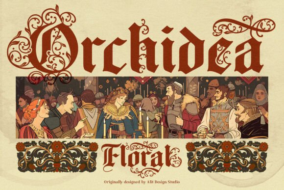 Old Master Font PNG with transparent background - Preview 3