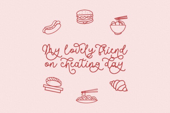 Picky Mother Font PNG with transparent background - Preview 2