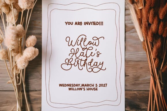 Picky Mother Font PNG with transparent background - Preview 3