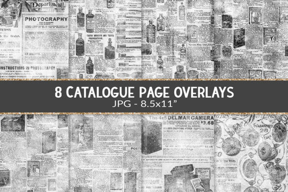 Vintage Catalogue Page Overlay