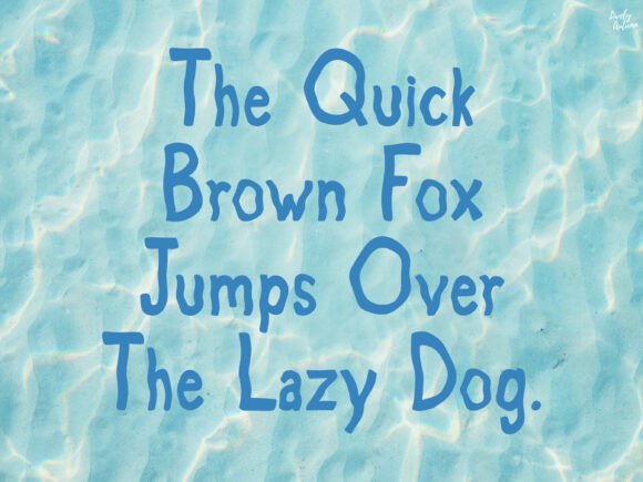 Aqua Font - Preview 3
